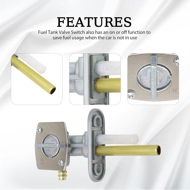 OXCANO Gas Fuel Shut Off Valve Petcock Switch Compatible with Yamaha TTR 90 125 225 230 250 Timberwolf Bear Tracker Big Bear 250 Grizzly Raptor Warrior Wolverine 350 Moto-4 - Image 5